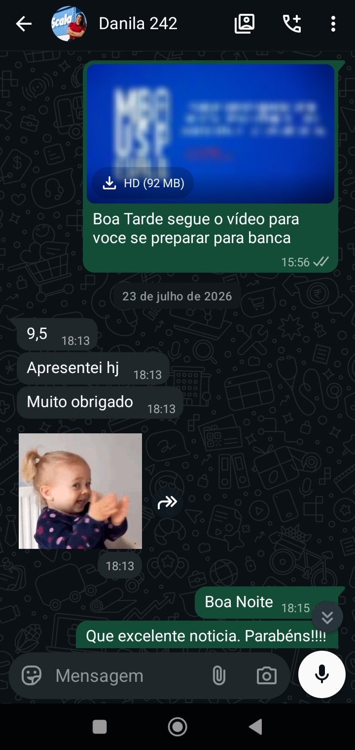Print de resultado de Danila